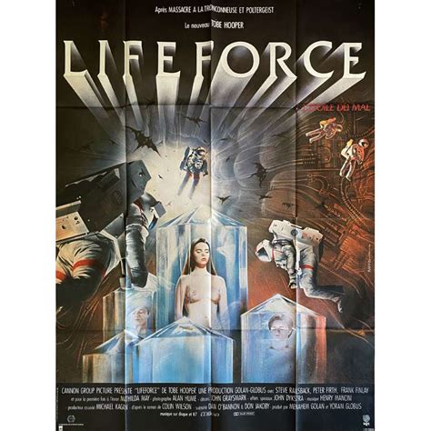 affiche de cinéma française de lifeforce 120x160 cm