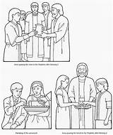 Lds Sacrament Covenants Christ Partaking Nephites sketch template