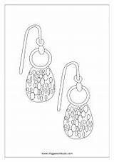 Coloring Miscellaneous Earrings Megaworkbook Sheets sketch template