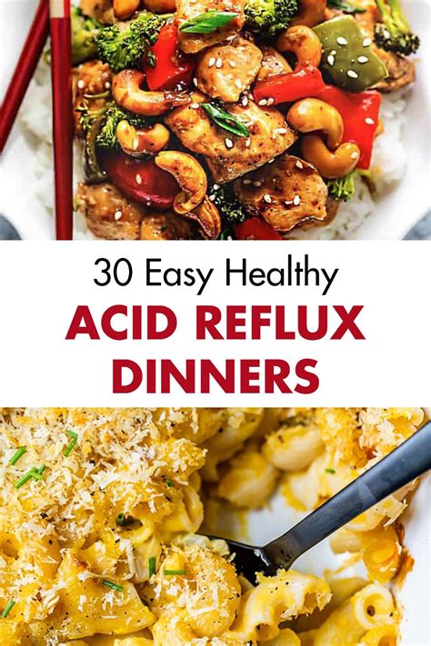 easy healthy acid reflux friendly dinner ideas