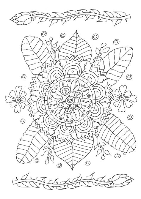 flowers  simple patterns flowers kids coloring pages