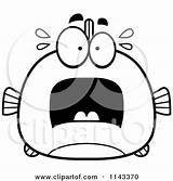 Fish Scared Vector Chubby Clipart Cartoon Thoman Cory Outlined Coloring Small 2021 sketch template
