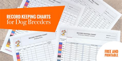 whelping forms   printable record keeping charts  breeders