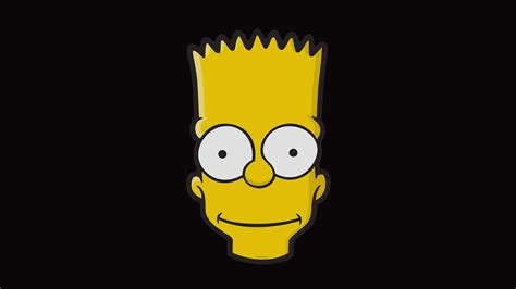 Aj29 Bart Face Art Illust Dark Simpsons Minimal Simple
