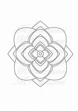 Coloring Mandala Printable sketch template
