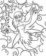Neopets Pages Faerieland Colouring Colour Faerie sketch template