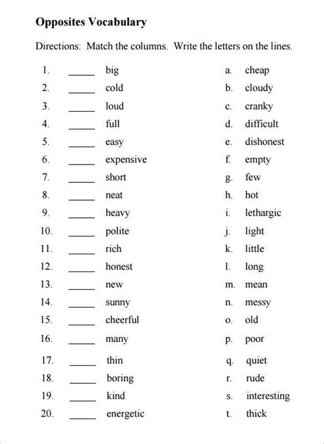 image result  vocabulary words vocabulary worksheets vocabulary