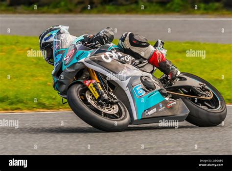 champion motorcycle racer michael dunlop  action  kirkistown race circuit northern ireland