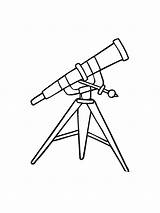 Telescope Fernrohr sketch template
