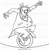 Coloring Pages Trapeze Unicycle Circus Clipart Sleep Chinese Getcolorings sketch template