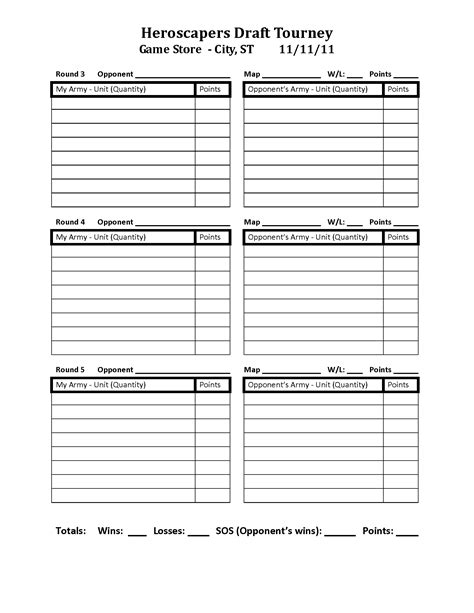 printable fantasy football draft sheet template