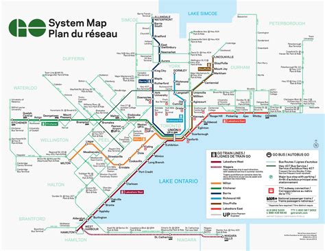 train route map  transit map toronto canada