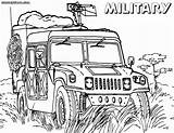 Military Coloring Pages Print Vehicles Drawing Sheet Hammer Getdrawings sketch template