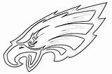 Eagles Philadelphia Logo Coloring Eagle Pages Printable Football Color Drawing Baby Sketch Bald Flying Print Team Tattoo Nfl Template Stencils sketch template