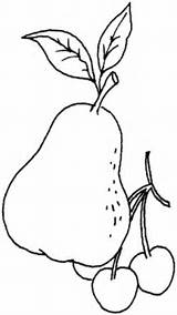 Birne Pear sketch template
