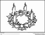 Advent Wreath Coloring Pages Clipart Printable Sheet Candle Drawing Candles Sunday Kids Christmas Catholic First Sheets Cliparts Color Colouring Ginormasource sketch template
