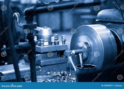 turning lathe stock image image  industry mechanic