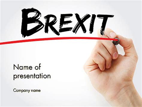hand writing brexit  marker  template  powerpoint  keynote  star