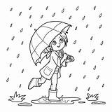 Umbrella Ombrello Parapluie Pioggia Pluie Chuva Regen Paraplu Colorir Lopen Listopad Menina Coloritura Funzionamento Coloration Courant Boek Kleurend Livro Guarda sketch template