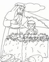 Abraham Coloring Pages Altar Bible Isaac Drawing Genesis Story Sarah Para Colorear Characters Character Kids Sheets Niños Biblical Ot Born sketch template