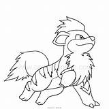 Growlithe Stampare sketch template