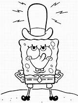 Coloring Spongebob Pages Bob Kids Wearing Hat Funny Big Cartoon Sponge Drawings Printable Sheets Print Choose Board sketch template