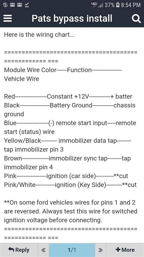 ford pats bypass wiring color chart expedition   ford ford contour car alternator