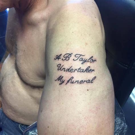 Terminally Ill Man Has Undertakers Name Inked On Arm So He Gets To His