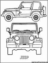 Jeep Coloring Pages Kids Color Drawing Fun Wrangler Print Printable Jeeps Cars Safari Book Car Rubicon Sahara Books Sheets Drawings sketch template