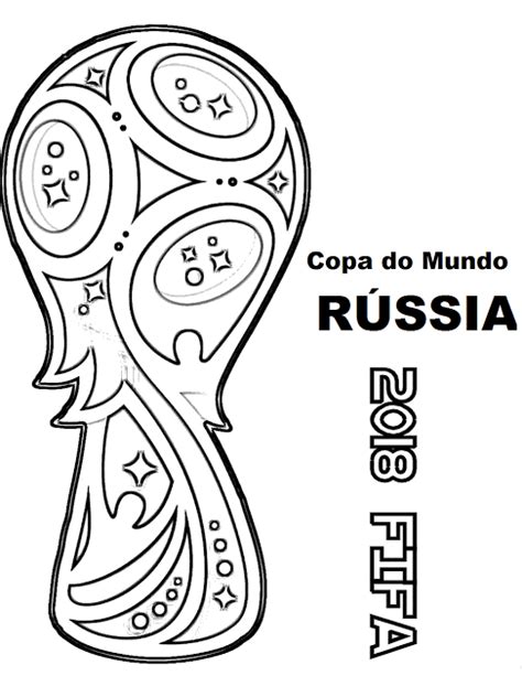 desenhos para colorir futebol copa do mundo fifa 2018