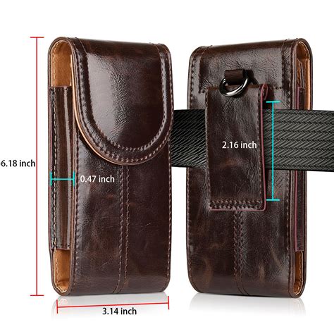 luxury vertical leather case pouch belt clip holster  iphone
