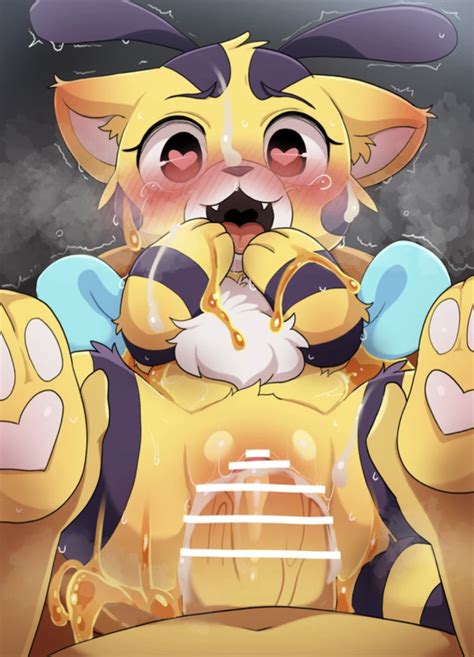 Rule 34 Anthro Bee Blushing Bodily Fluids Cat Cat Bee Poppy Playtime