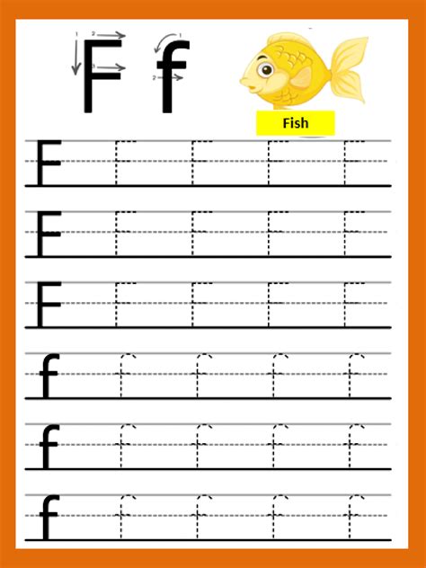 letter ff letters  kids phonics kindergarten alphabet worksheets