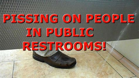 Pissing On People In Public Restrooms Youtube