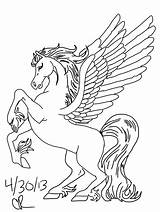 Pegasus Coloring Pages Unicorn Wings Barbie Drawing Adults Kids Adult Sheet Printable Colouring Deviantart Realistic Horse Mermaid Print Color Drawings sketch template