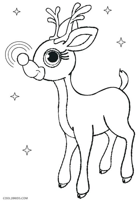 cute reindeer coloring pages  getdrawings