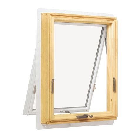 andersen       series awning wood window white ar   home depot