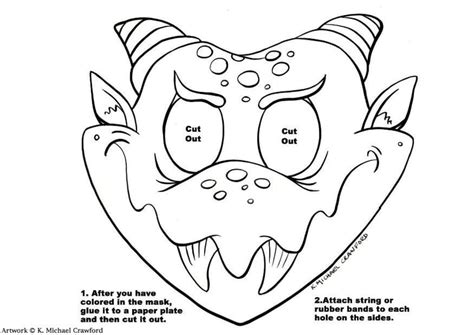 coloring page dragon mask  printable coloring pages img