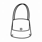 Purse Coloring Pages Bolso 為孩子的色頁 sketch template