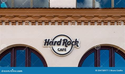 hard rock cafe logo editorial photography image  logo