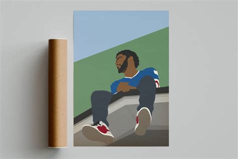 cole  forest hills drive album cover poster custom poster home decor   eyez