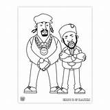 Coloring Hiphop Book Markersnpens sketch template