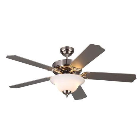 monte carlo homeowner max   brushed steel indoor ceiling fan  light kit  blade