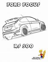 Focus Coloring Ford Yescoloring Designlooter Rs Printable Car sketch template