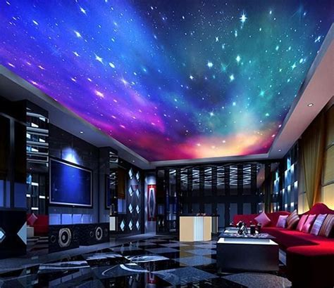 customize ceiling mural media room decor video game rooms pc gaming setup