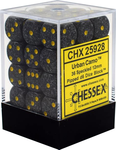 chessex speckled urban camo mm small  dice set chx walmart