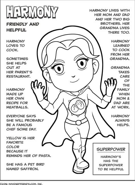 superhero scout law coloring pages makingfriends