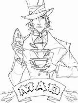 Jazza Hatter sketch template