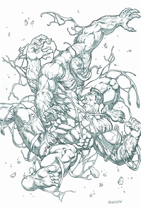 Red Hulk Vs Venom By Mannixfrancisco On Deviantart