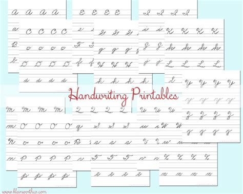 cursive handwriting practice  pinterest teaching cursive writing